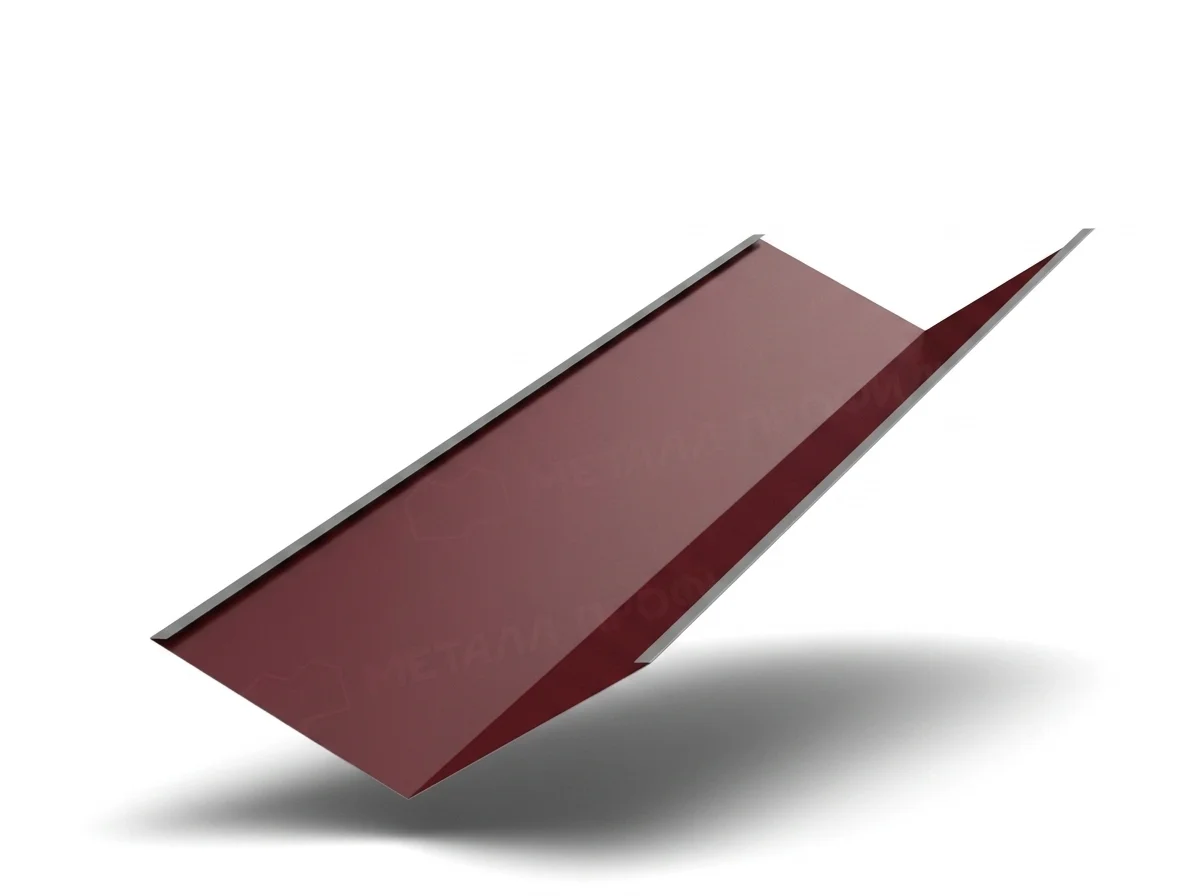 Планка ендовы нижней, 2м RAL3005 (красное вино), 300х300