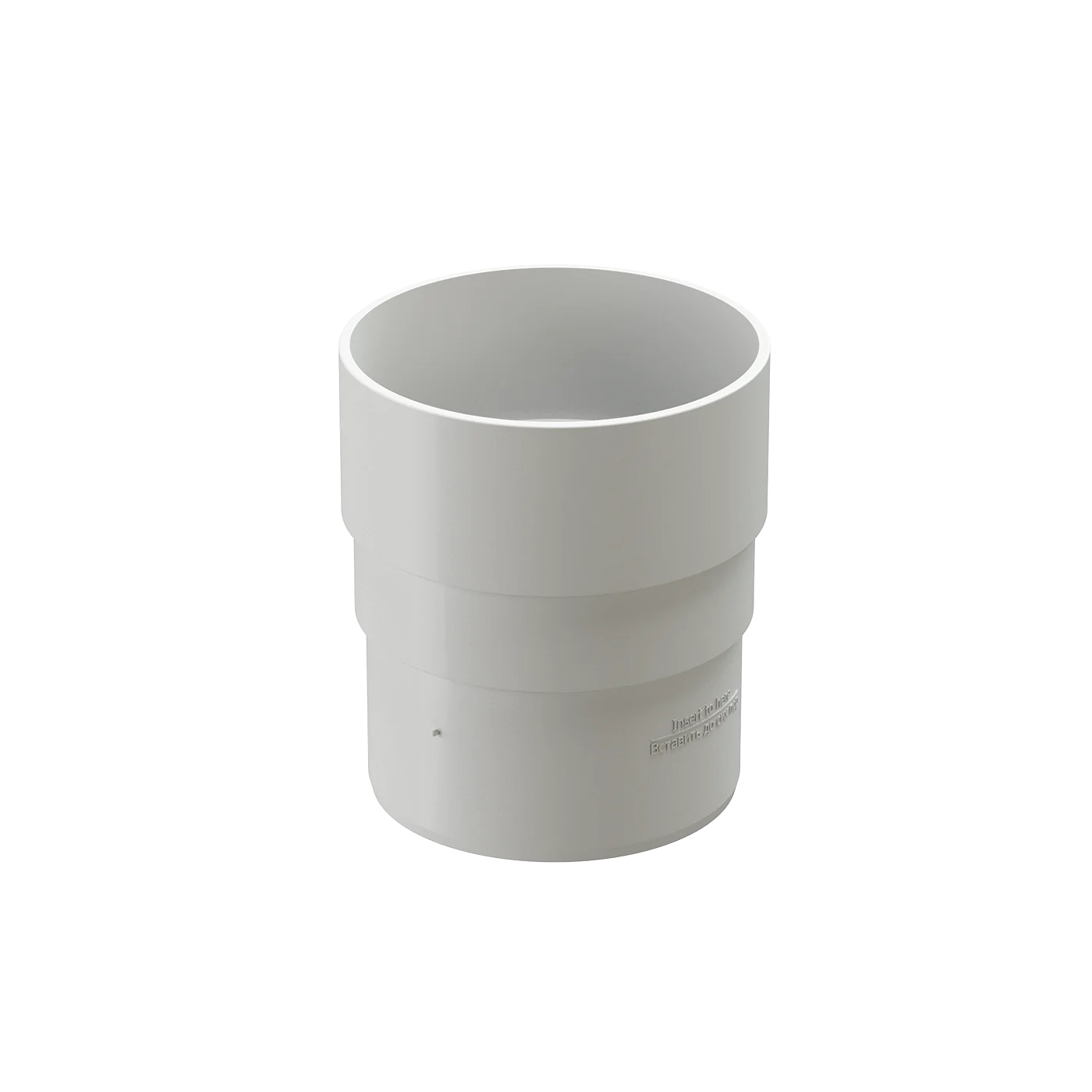 Муфта соединительная для трубы (Docke Premium) RAL9003 (белый)