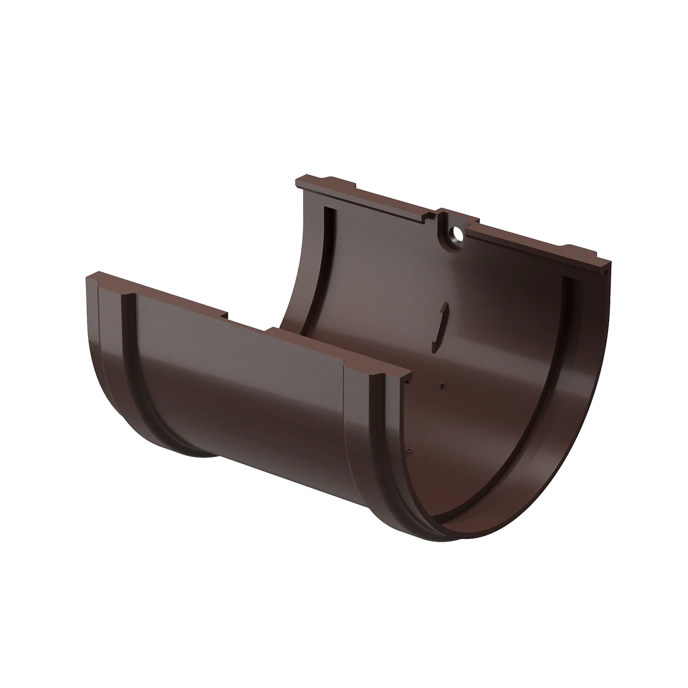 Соединитель желобов (Docke Premium) RAL8017 (коричневый/шоколад)