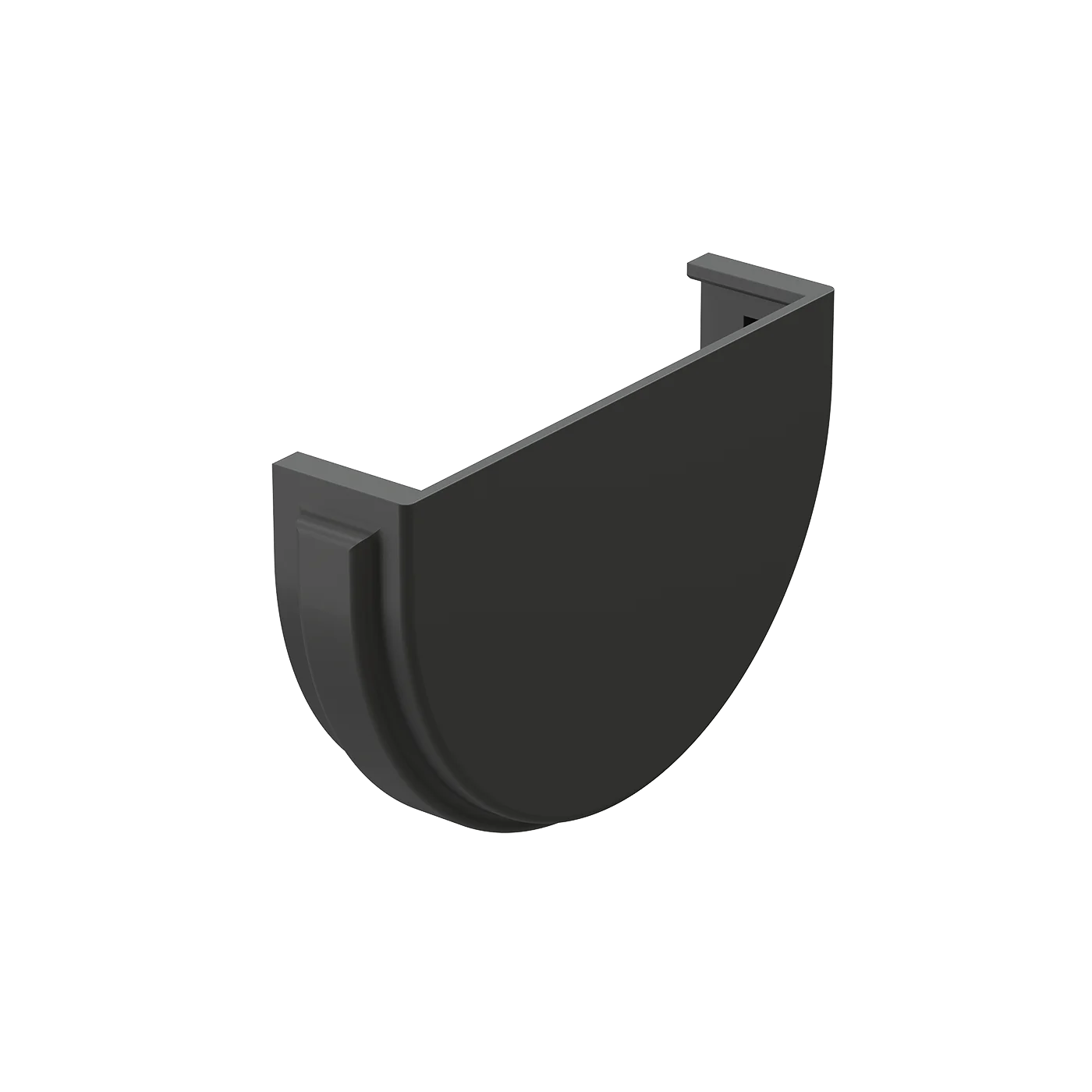 Заглушка желоба (Docke Premium) RAL7024 (графит)